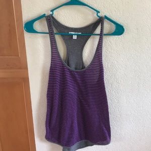 American eagle striped racerback tank top